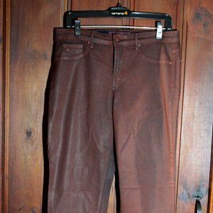 Funky coated stretchy jeans